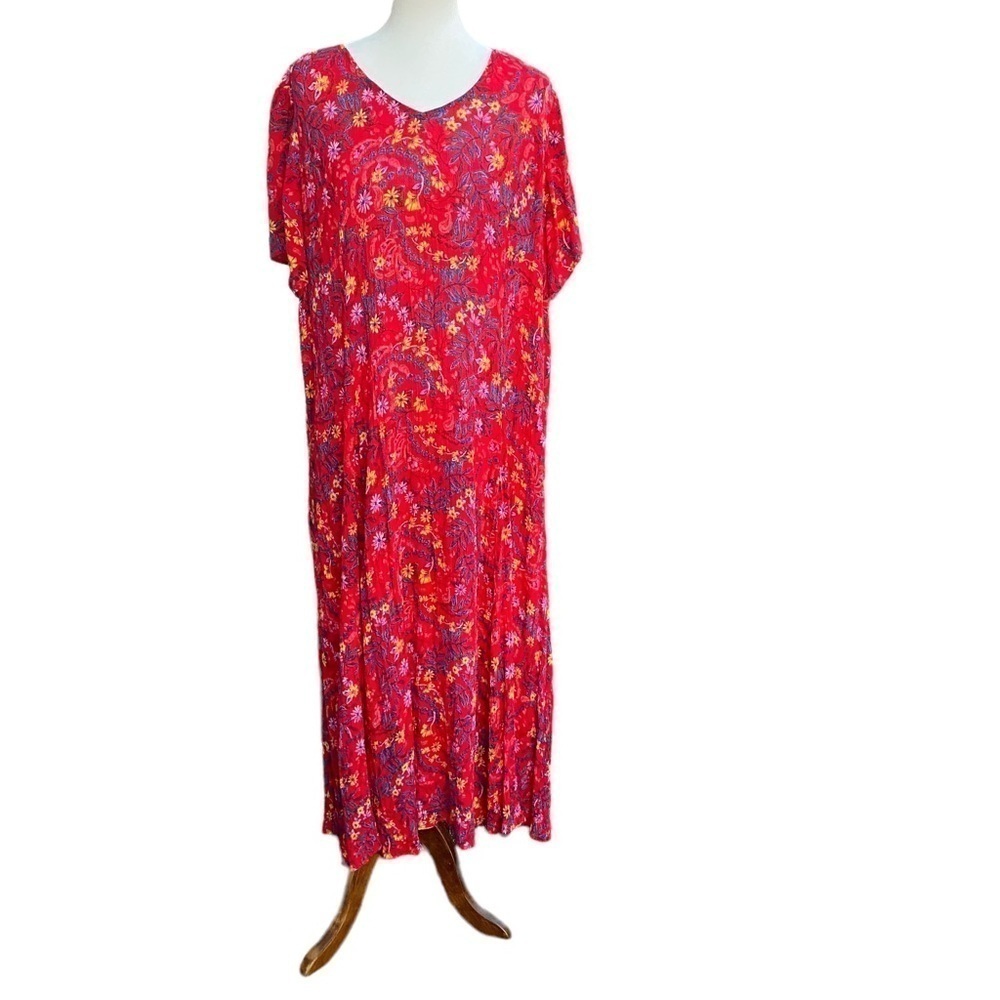 NWOT Woman within women’s maxi short sleeve dress size large 18/20